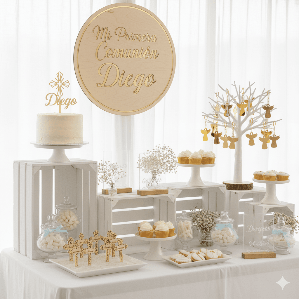 Cómo Decorar la Mesa de Dulces de tu Primera Comunión (Sin Gastar una Fortuna)
